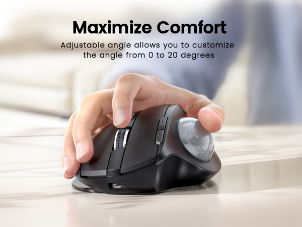 EM01 NL Ergonomic Trackball Mouse