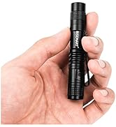 RISEMART Super Small Mini Flashlight AAA 100 Lumens Ultra Bright LED Pen light Pocket Clip Tactic...