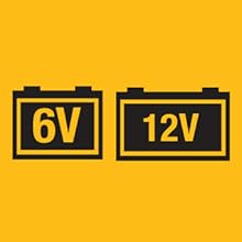 6 volt battery, 12 volt battery