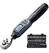 GROWNEER Digital Torque Wrench, 1.1-22.1 Ft-lbs/1.5-30 Nm, 1/4'' Drive Inch Pound Torque Wrench w...