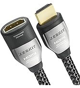Zeskit Cinema Plus 4K 1.5ft Male to Female High Speed HDMI Extension Cable 22.28Gbps Compatible w...
