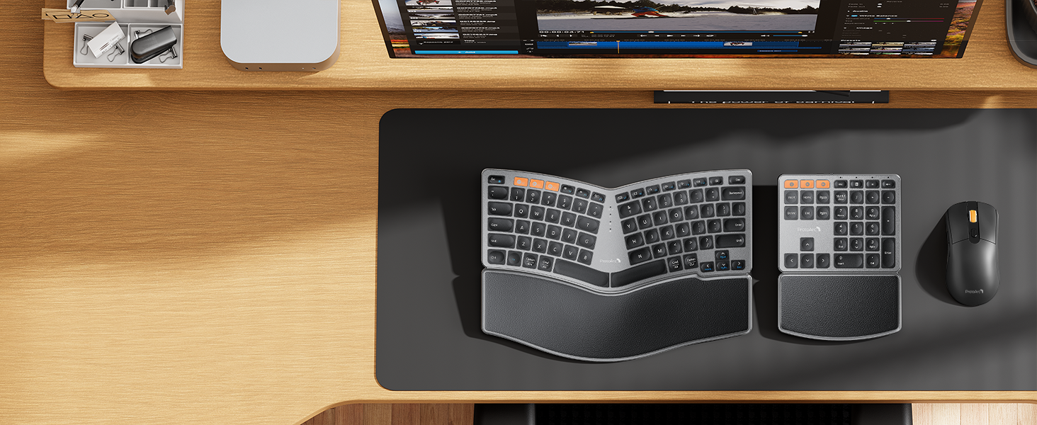 EM15 mouse Black + EK04-Bluetooth keyboard Gray (3)