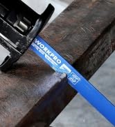 WORKPRO 10-Piece Reciprocating Saw Blade Set, BIM Saw Blades for Metal/Nailed Wood Cutting, Organ...