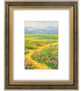 Golden State Art,8x10 Ornate Picture Frame for 5x7 Photo with Mat or 8 x 10 Prints without Mat, R...