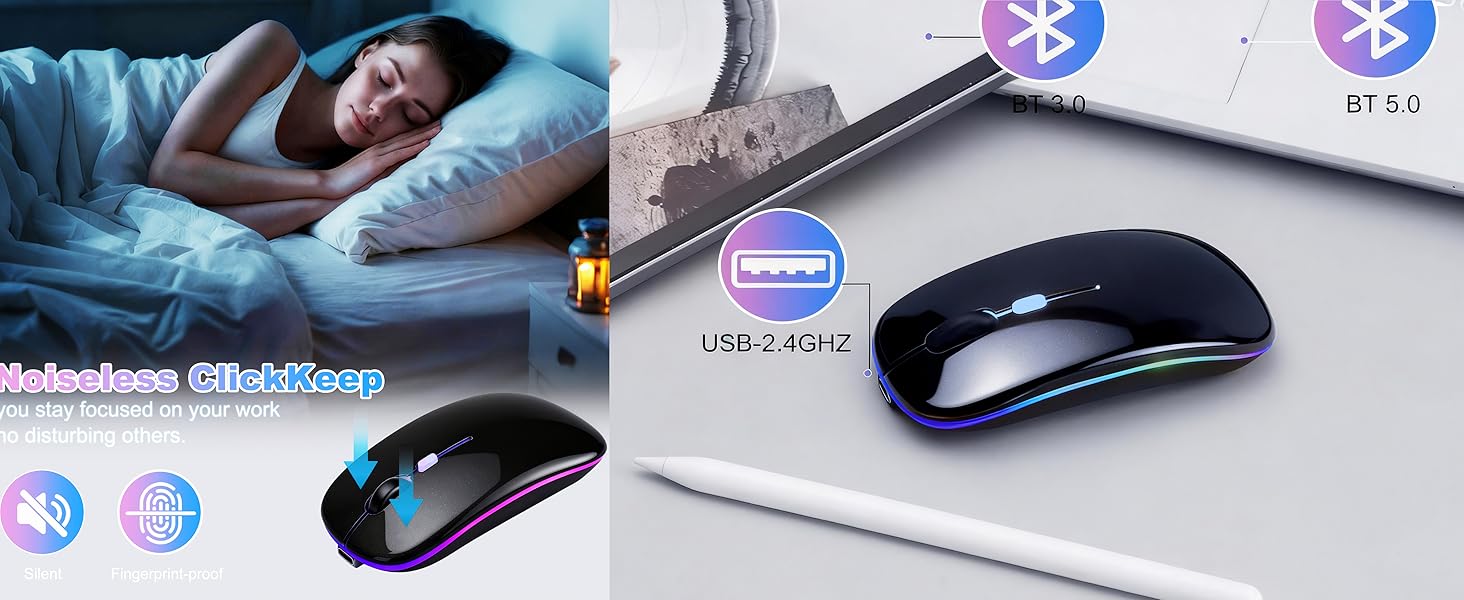 AZTZATZ Wireless Bluetooth Mouse