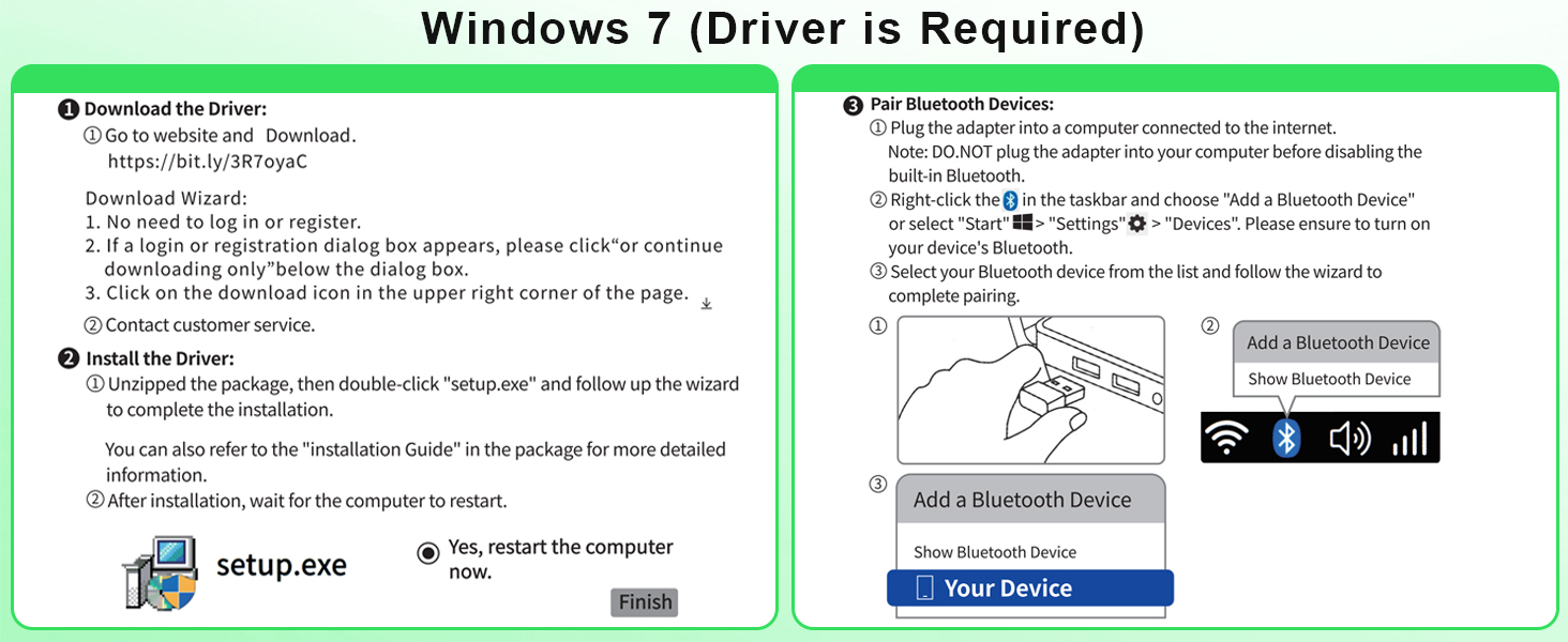 USB Bluetooth Adapter for PC