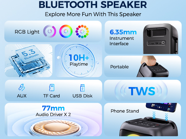 parlantes portable speakers spikers audio bluetooth parlante bluetooth blutube speakers Sound system