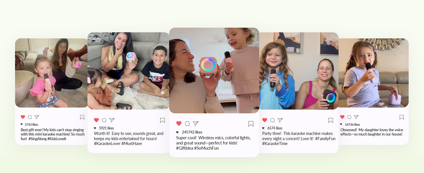 Singing Mini Karaoke Machine for Kids