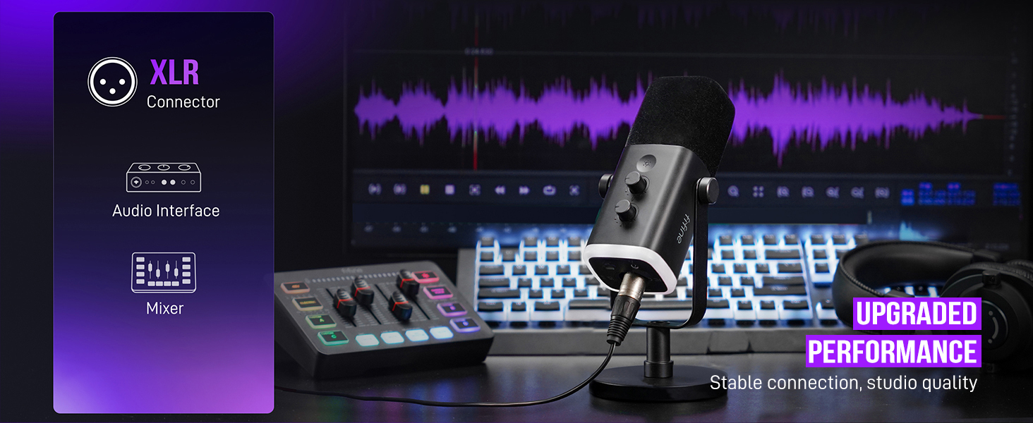 XLR streaming microphone