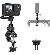 VRIG Bike Motorcycle Handlebar Mount for Insta360 X5 X4 GoPro Hero 13 12 11 | Handle Bar Pole Cla...
