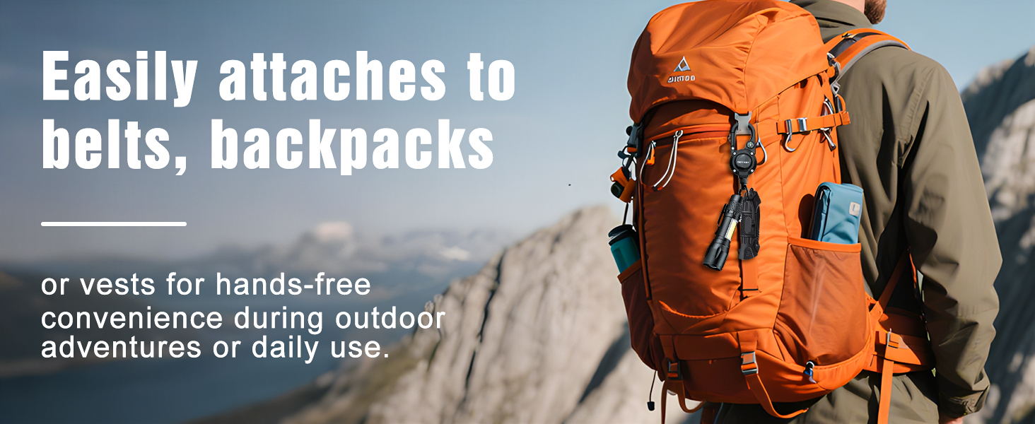 Heavy Duty Carabiner Badge Holder; retractable keychain heavy duty