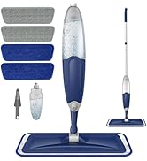 Spray Mops Microfiber Floor Mops for Cleaning, Wet Dry Mop Floor Cleaning Mops with 4 Reusable Wa...
