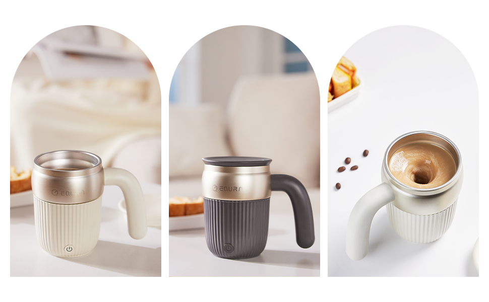 self stirring rechargeable auto mixing stainless steel cup magnetic electric mug mixer automatic