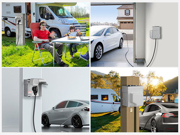 50 Amp RV Power Outlet Box