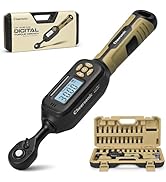 Digital Torque Wrench 1/4 drive, 1.1-22.1 ft-lb (1.5-30 Nm) ±1% Accuracy Inch Pound Torque Wrench...