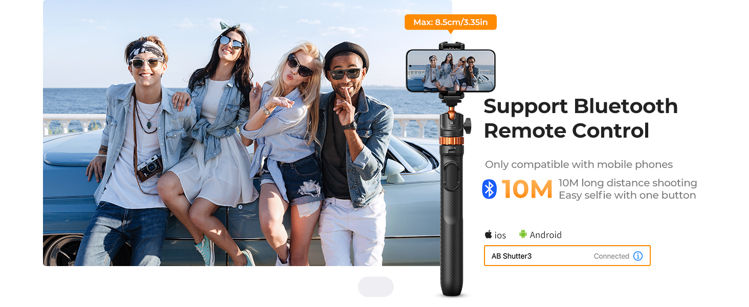 tripode k&amp;amp;f concept go pro selfie stick dji action 4 tripod