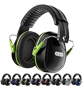 Dr.meter Hearing Protection Ear Muffs, 31dB Noise Reduction Safety Earmuffs for Adults Kids Autis...