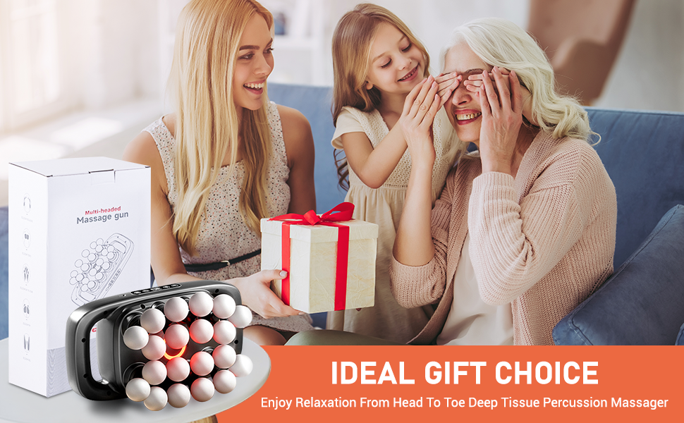 20-Head Deep Tissue Massage Gun