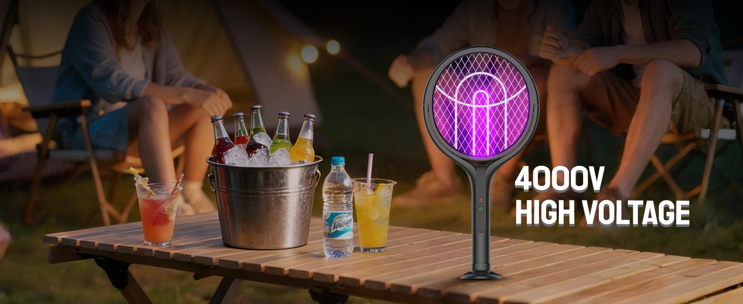 Electric Fly Swatter Racket &amp;amp; Bug Zapper