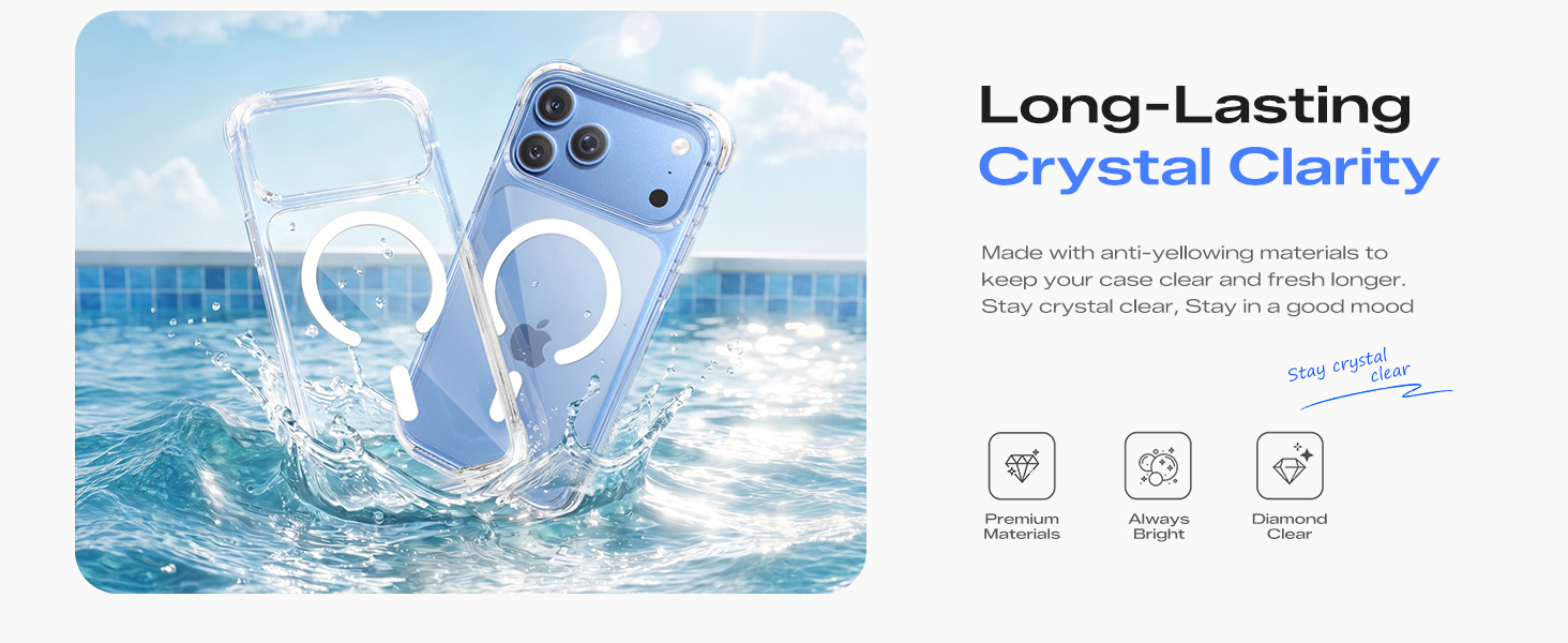 magnetic 18 pro max clear case