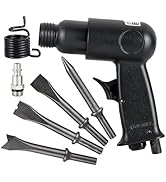 NATGAI 150mm Air Hammer Kit with 4 Chisels, Pneumatic Air Hammer Chisel Set, 4500 BPM Air Hammer ...