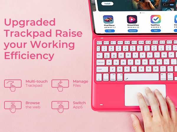 ipad a16 case with keyboard and trackpad
