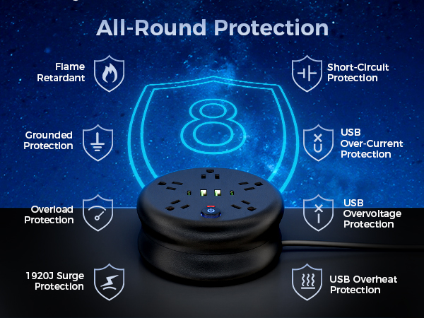 Power Strip Surge Protector