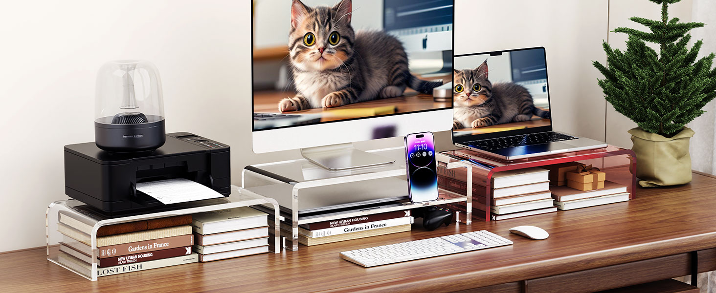 Acrylic Monitor &amp;amp; Laptop Stand Riser
