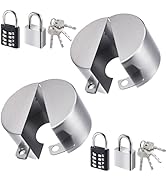 Outdoor Faucet Lock, 2 Pack Water Spigot Lock with Dual Anti-Theft, Stainless Steel Cover &amp; Padlo...