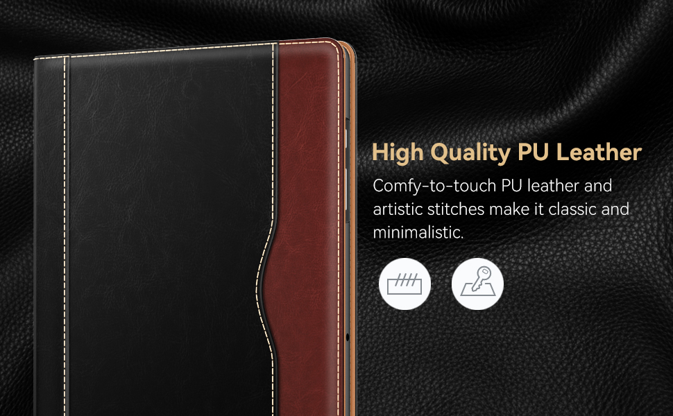soft touch pu leather cover for galaxy tablet a11+ / a9+