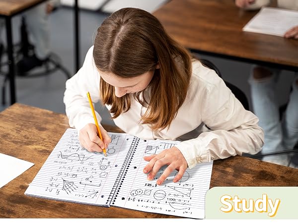 Spiral Notebook, 1-Subject, College Ruled Paper