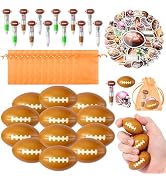 CY2SIDE 12 Pack Football Squeeze Toy Party Favor Gift Set with Ballpoint Pen Sticker and Organza ...