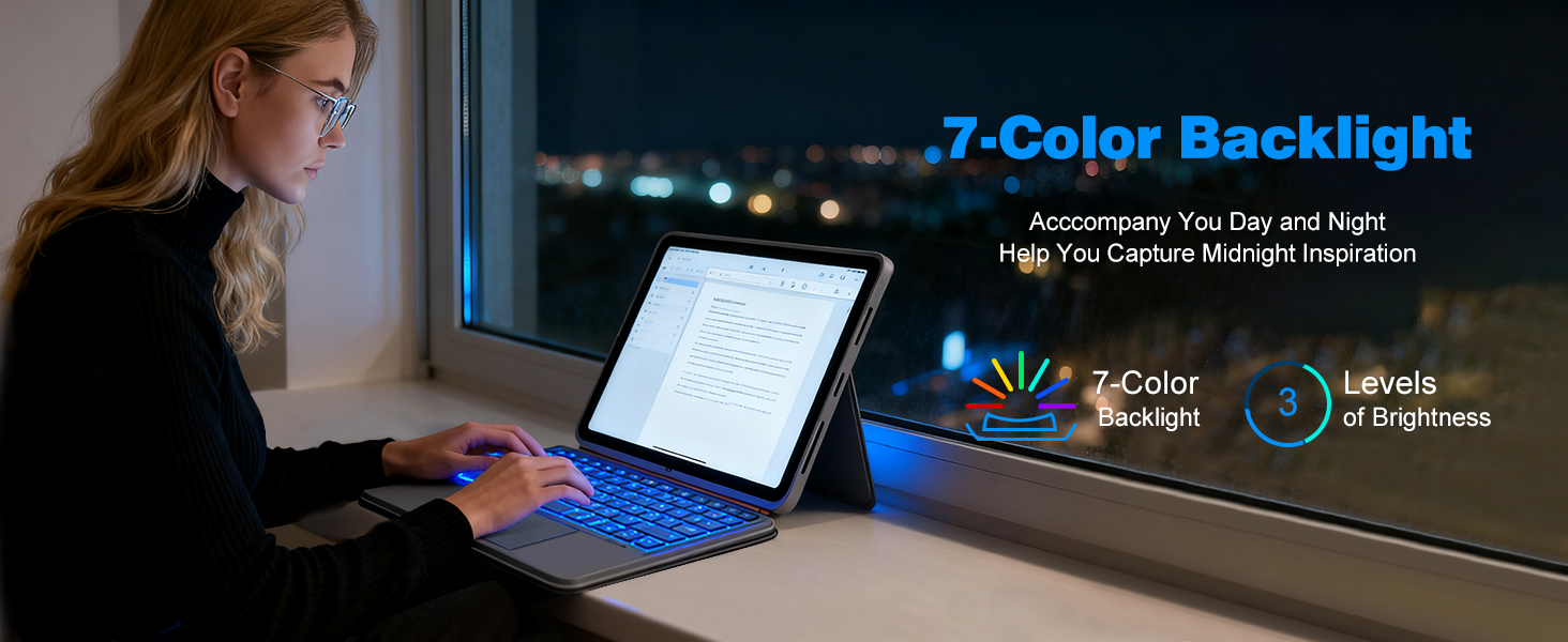 7-Color Backlight Keyboard Case