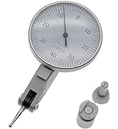 AMTAST Dial Test Indicator 7 Jewels Dial Indicator Gauge Range 0.008’’ Graduation 0.0001’’ 0-40-0...