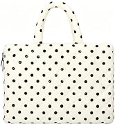 Polka Dot Quilted Laptop Sleeve with Handle 13-14 Inch Laptop Carrying Case | Soft Padded, 13-14 ...