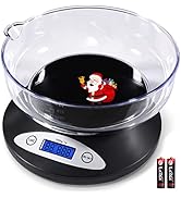 THINKSCALE Digital Kitchen Scale, Highly Accurate 5000g/11lb x 0.1oz, Food Scale for Cooking, Bak...