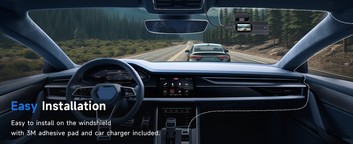 4k dash cam front and rear