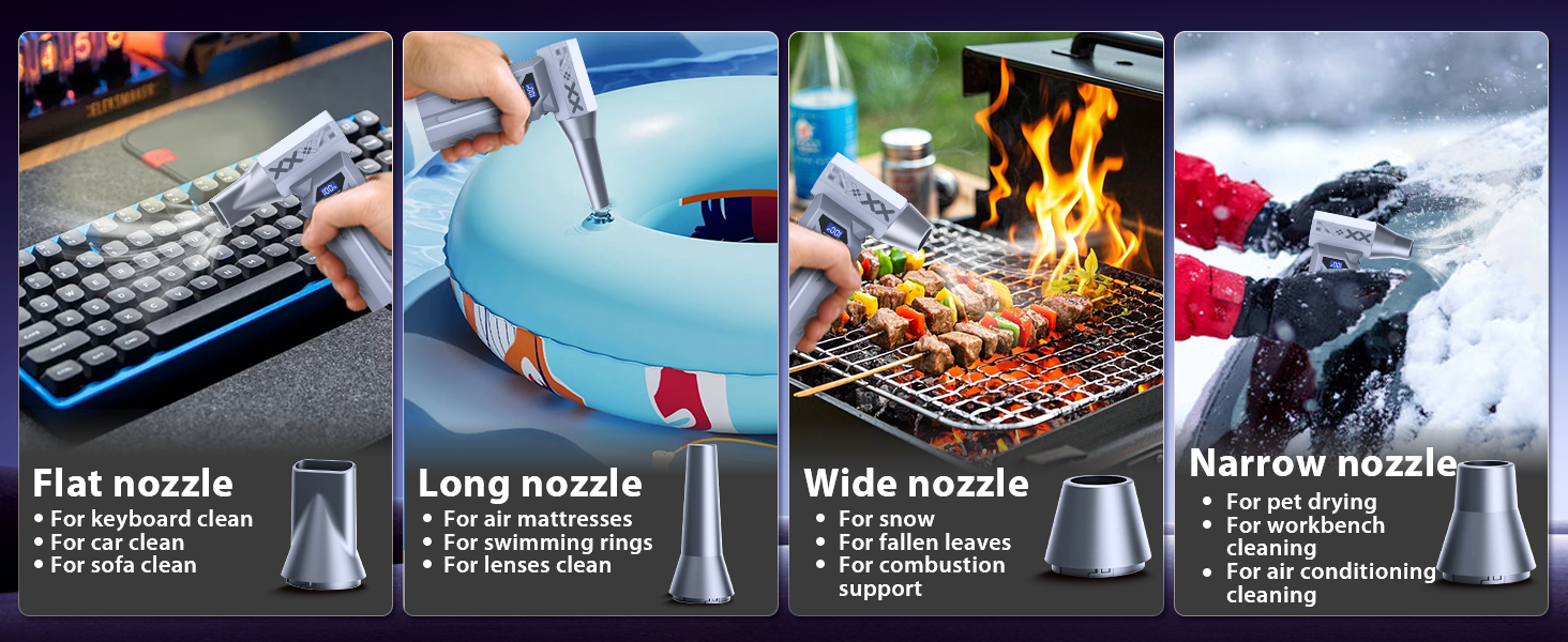 air duster with four nozzles