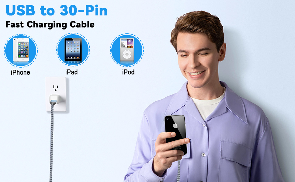 USB to 30 Pin Charging Cable