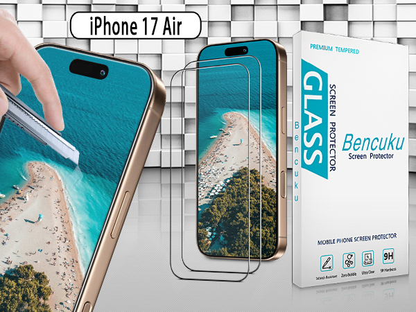 iphone 17 air tempered glass screen protector