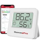 ThermoPro TP357 Digital Hygrometer Indoor Thermometer of 260FT, Bluetooth Thermometer Humidity Me...