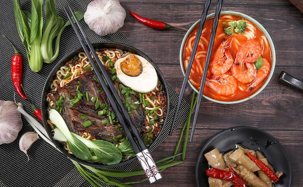 chopsticks 5 pairs chopsticks for beginners chop sticks pack reusable chopsticks dishwasher safe