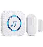 Door Chime,Wireless Door Open Alarm-SANJIE Door Entry Chime with 26 Chimes 5 Adjustable Volume Mu...