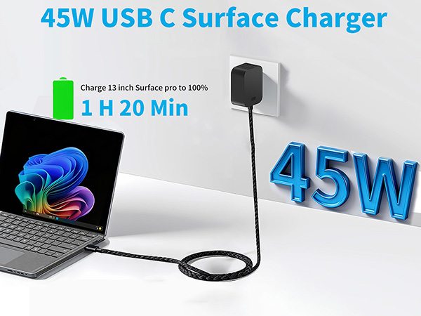 45W USB C Surface Charger 