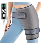 Hip Heating Pad for Hip Pain Relief, Heated Hip Brace for Sciatica Pain Relief, Back/Thigh/Leg/Bu...