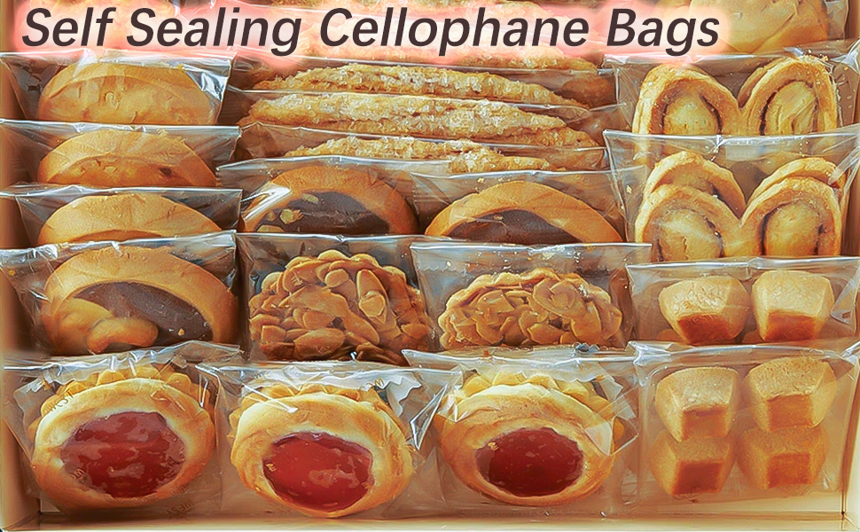 self sealing cellophane bags