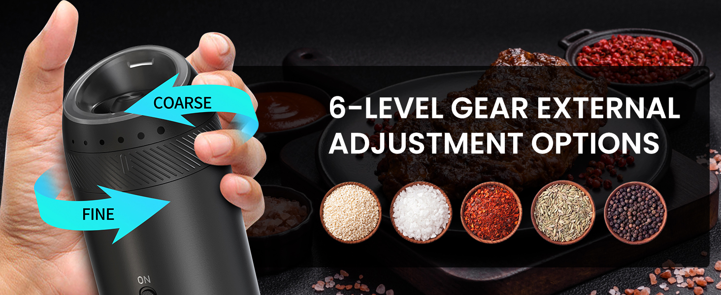 electric pepper and salt grinder gravity salt and pepper grinder auto salt and pepper grinder set