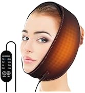 Face Heating Pad for Jaw, Face &amp; Chin – 4 Heat Levels, 4 Timer Settings, Plug-in Heated Wrap with...