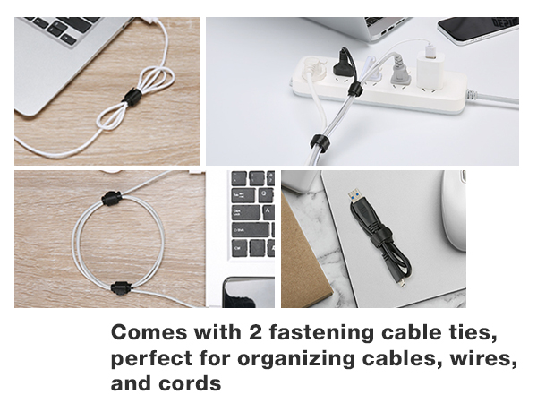 ProCase Hard Carrying Case Portable SSD with 2 Cable Ties