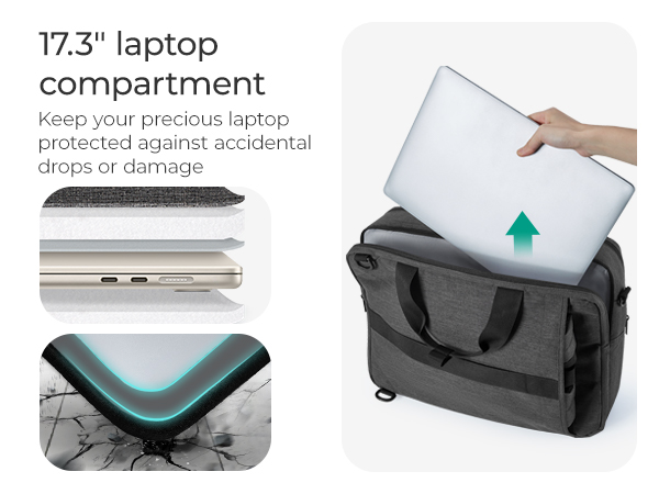 BAGSMART Laptop Bag for Men